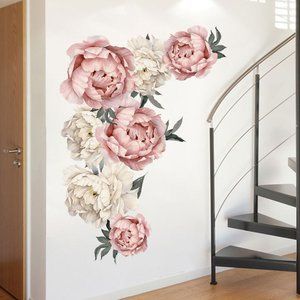 Roses Floral Wall Art Decals - Home Decor Pictures